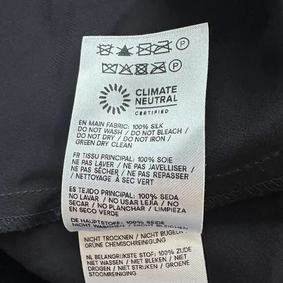 Reformation Jeany Silk Dress Black - Picture 9 of 12